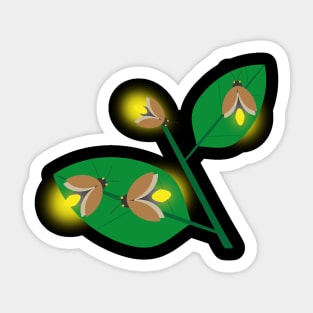 Fireflies Light At Midnight Sticker